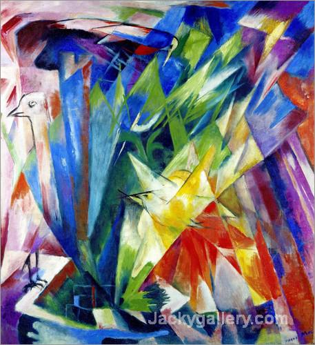 Birds by Franz Marc paintings reproduction